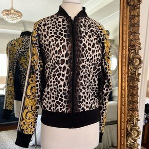 ADIDAS RARE JEREMY SCOTT LEOPARD FILIGREE ANGEL FULL ZIP TRACK Size M